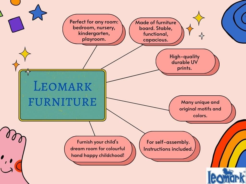 Leomark Mesa de Juegos de Madera para Niños y Adultos | Diversión en Casa o Fiesta Entretenimiento Familiar | Estable, Educativa y Fácil de Montar