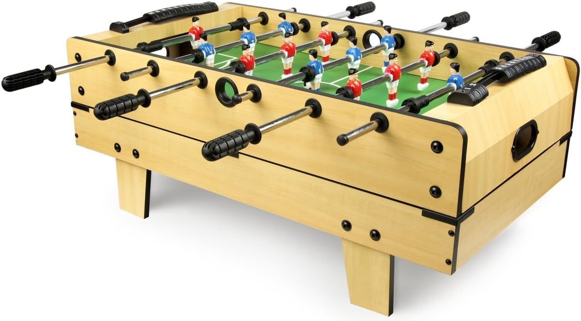 Leomark Mesa de Juegos de Madera para Niños y Adultos | Diversión en Casa o Fiesta Entretenimiento Familiar | Estable, Educativa y Fácil de Montar