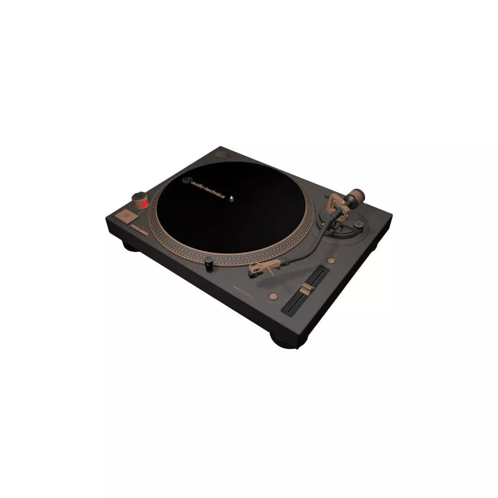2025 Audio Technica AT-LP120XUSB-BZ Tocadiscos de tracción directa USB, color bronce – 3 velocidades, preamplificador integrado, conversión de vinilo
