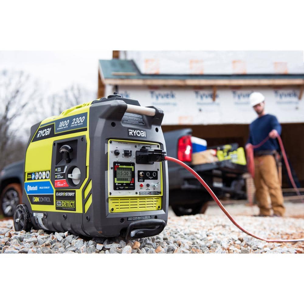 2025 Generador Inverter a Gasolina de 2,300 Vatios con Arranque por Retroceso y Sensor de Apagado por CO - RYi2322
