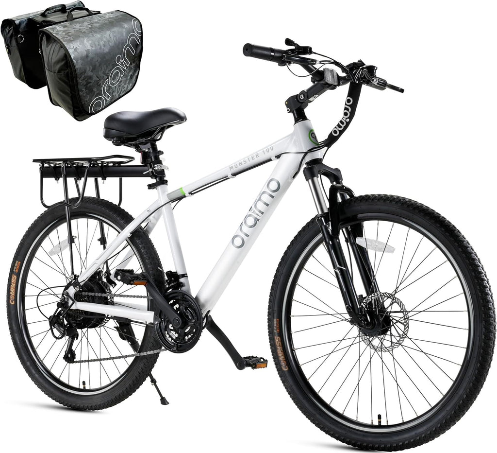 2025 Bicicleta eléctrica todoterreno para adultos Oraimo Monster 100 – Motor BAFANG 350W (pico 500W)